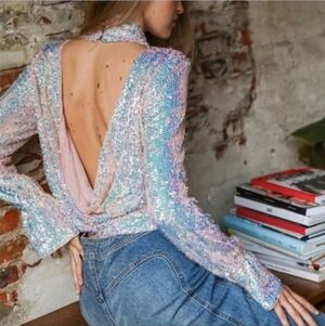 Moonstruck Top in Lilac GlowFree People Size LARGE